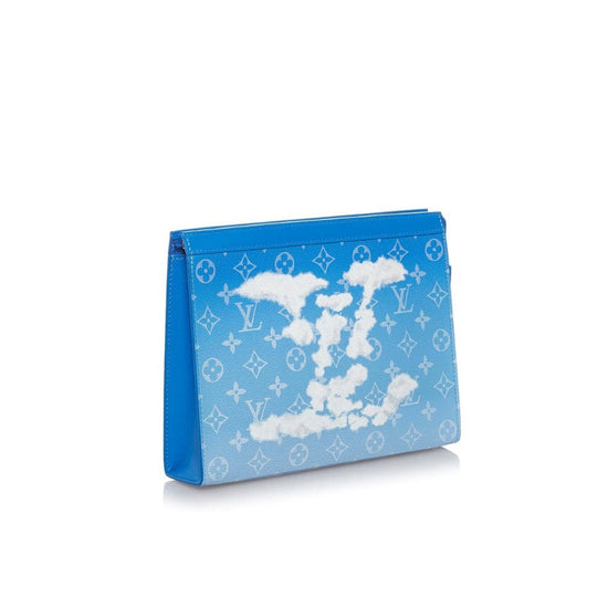 Clutch Bag Pochette Voyage limited Edition Monogram Clouds MM Blue | Louis Vuitton