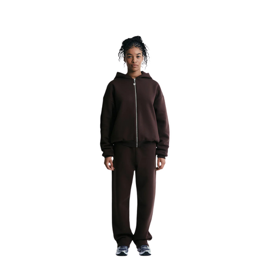 Joggers Mocca Brown Straight Leg | Perplex
