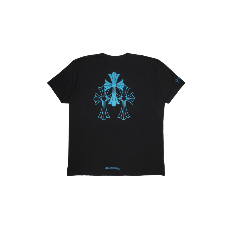 T-shirt Triple Cross Blue | Chrome Hearts