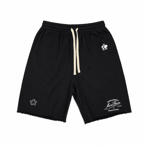 Shorts Etablissement Black SS26 | Maison Guava