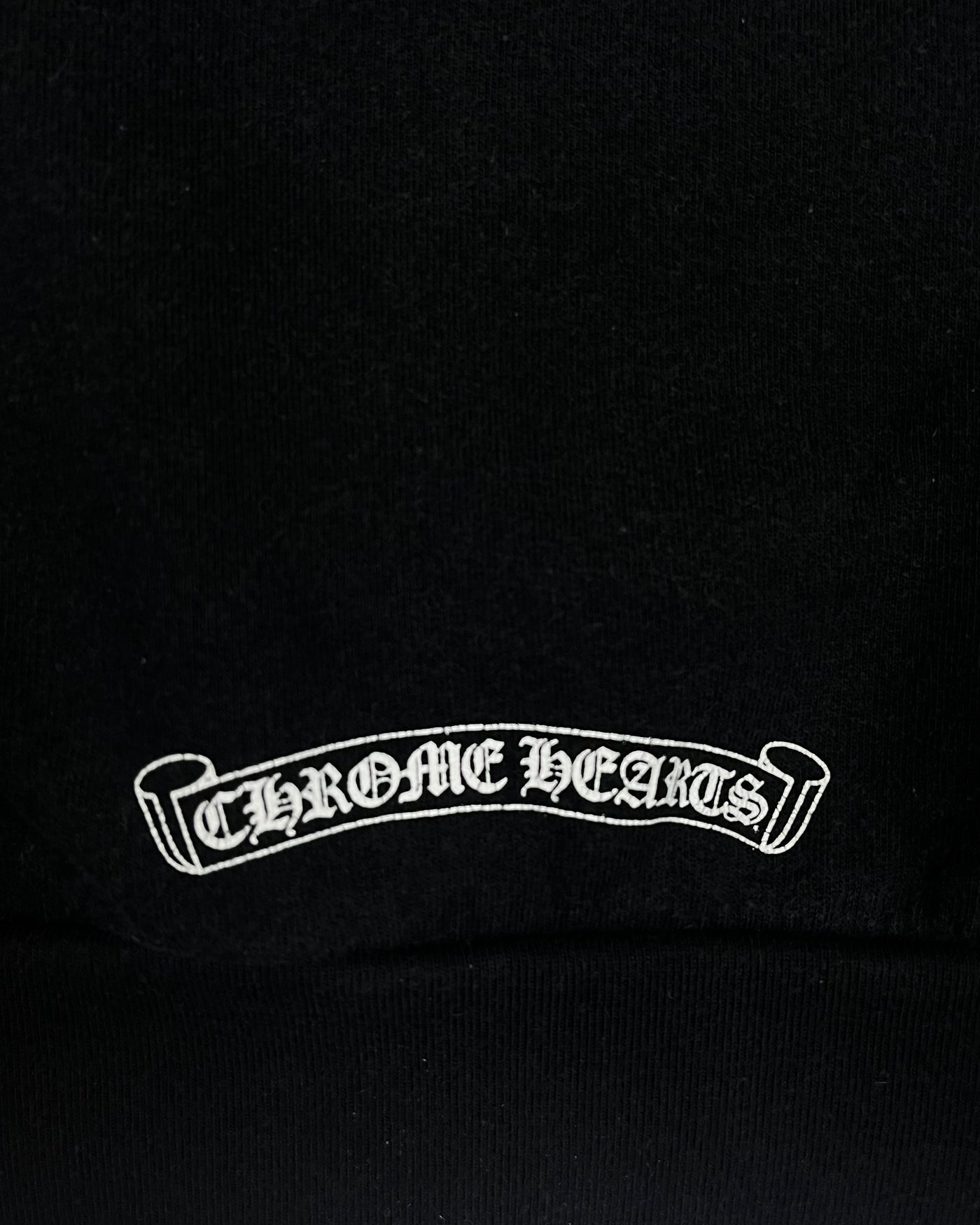 Hoodie Black Logo front | Chrome Hearts