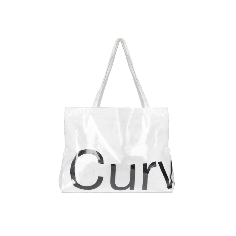 Tote Bag Large White Curves Tyvek Tote | Curves