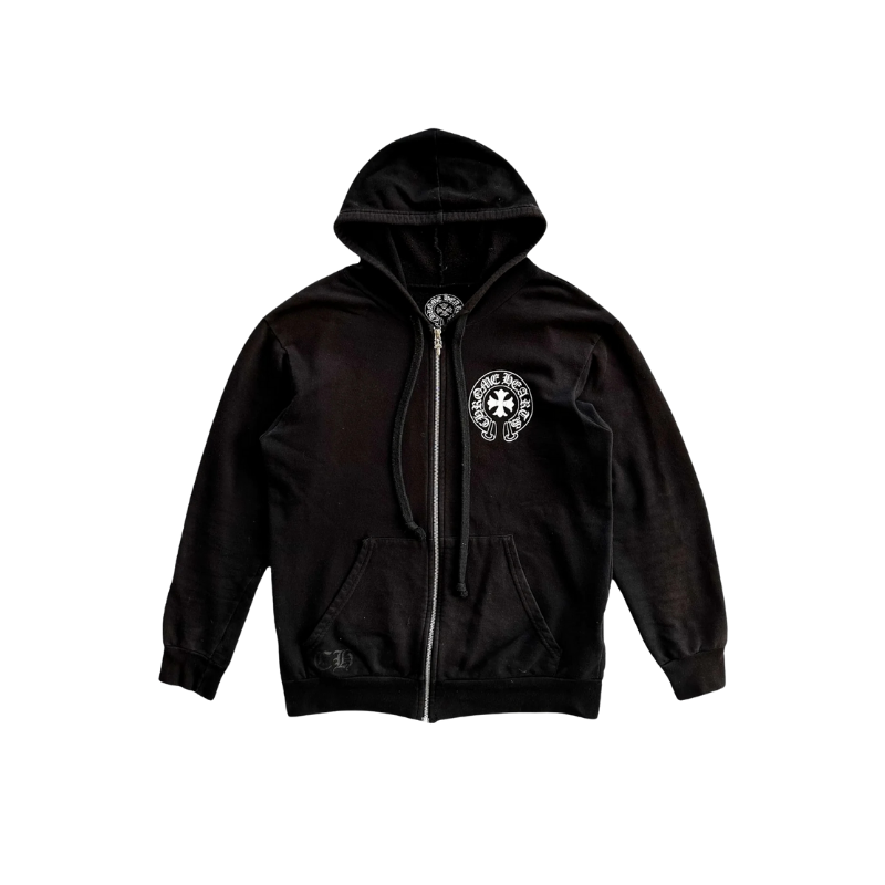 Zip Hoodie Made In Hollywood Black | Chrome Hearts
