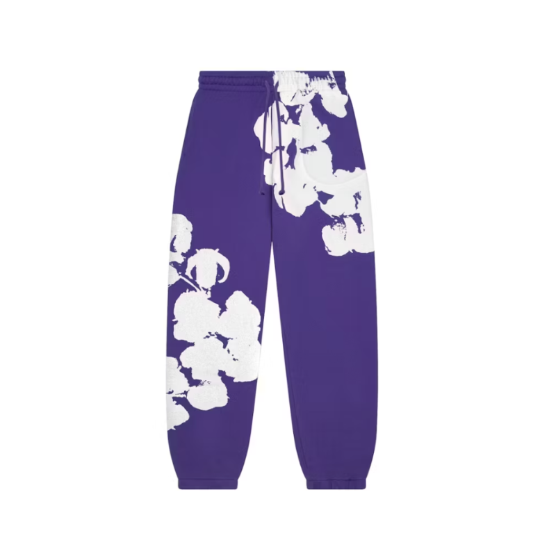 Joggers Jumbo Wreath Purple | Denim Tears