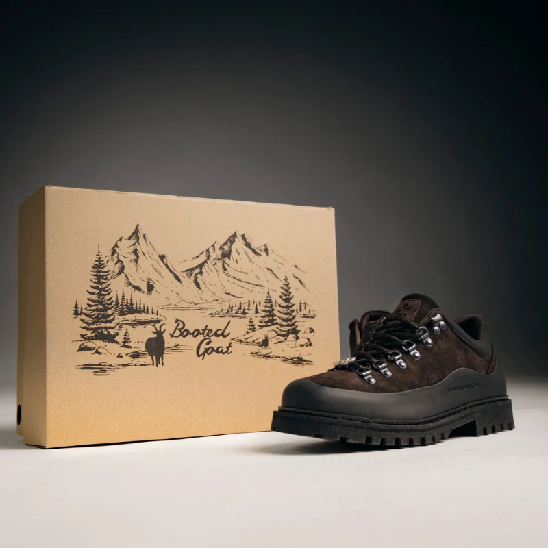 Low-top Booted Goat Marron | Flower Instincts