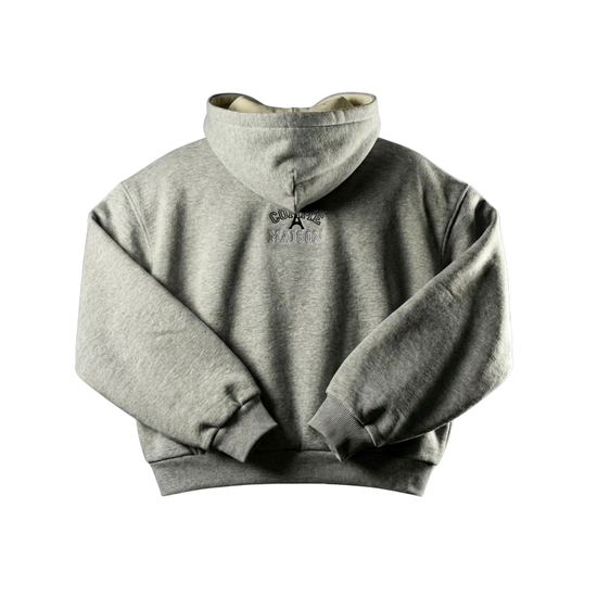 Zip Hoodie University Grey | Maison Guava