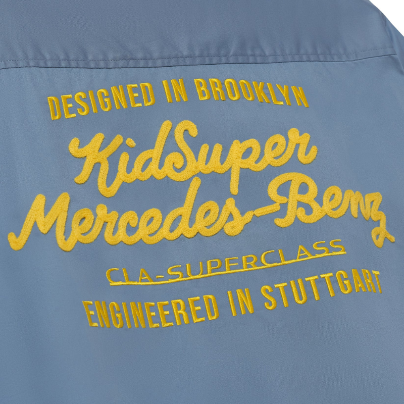 Shirt Cropped Work Blue | KidSuper x Mercedes Benz