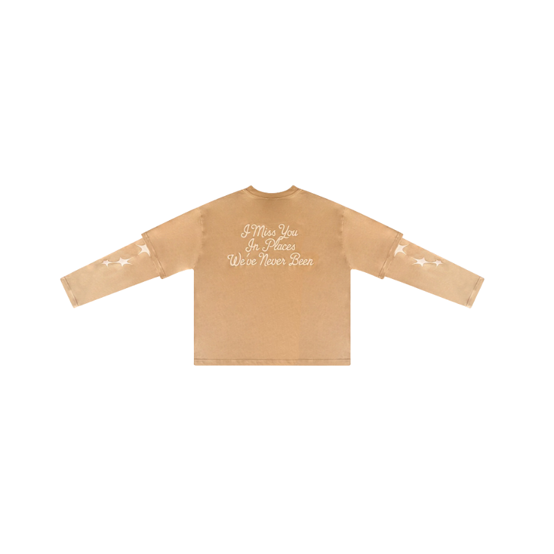Longsleeve "I miss You" Sand | Année Lumière
