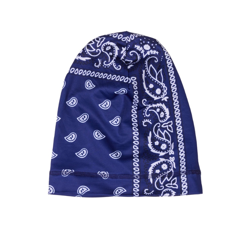 Beanie Big Skull Blue Bandana | ABELA023