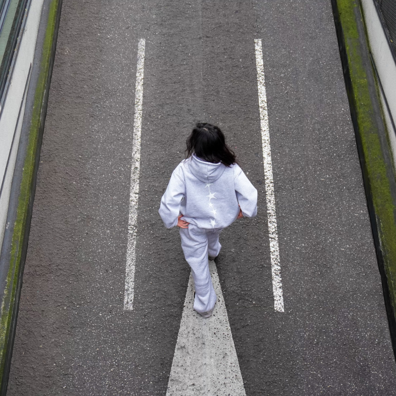 Sweat à capuche Cosmos Gris | Année Lumière