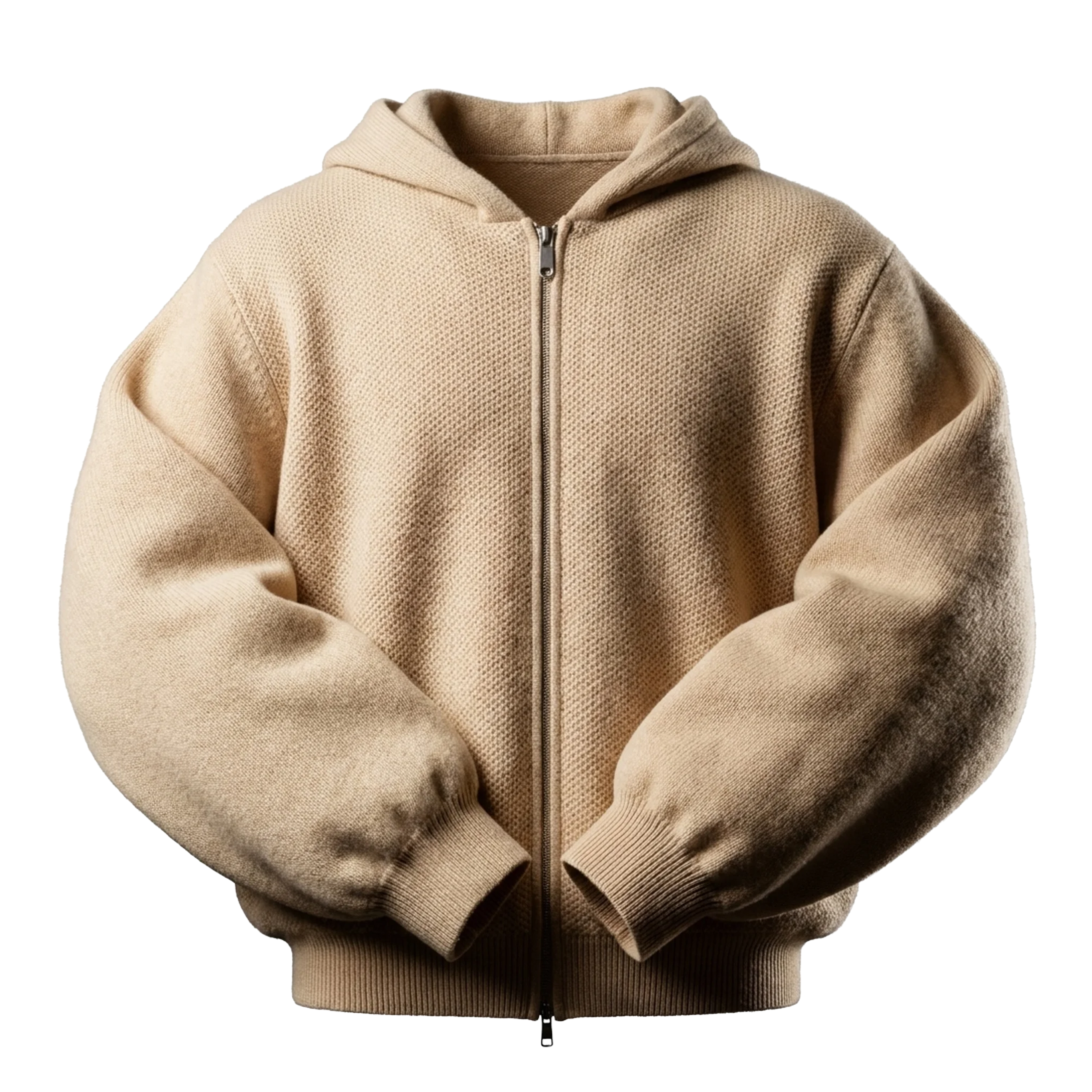 Zip Hoodie Cashmere | Maison Guava