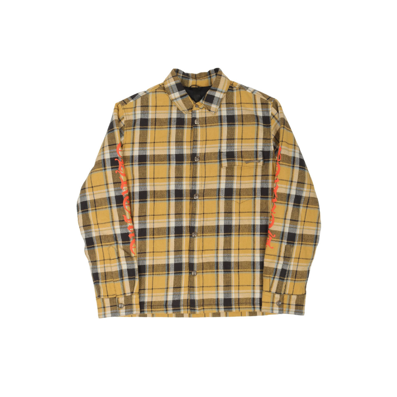 Shirt Chrome Hearts Yellow Padded Flannel Jacket | Chrome Hearts