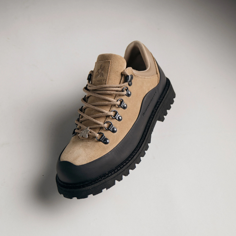 Low-top Booted Goat Beige | Flower Instincts