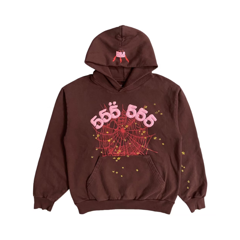 Hoodie 555 Brown Red | Sp5der