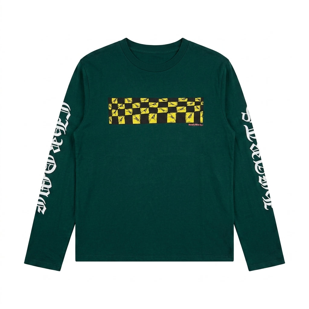 Longsleeve Matty Boy 99 Eyes Green | Chrome Hearts