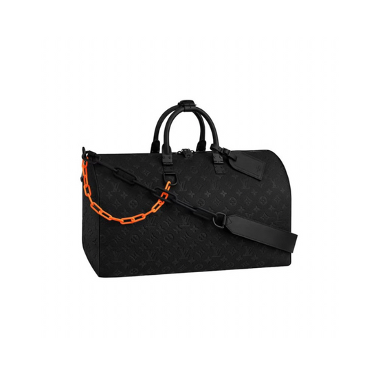 Duffle Bag Keepall 50 Bandoulière Black Monogram | Louis Vuitton
