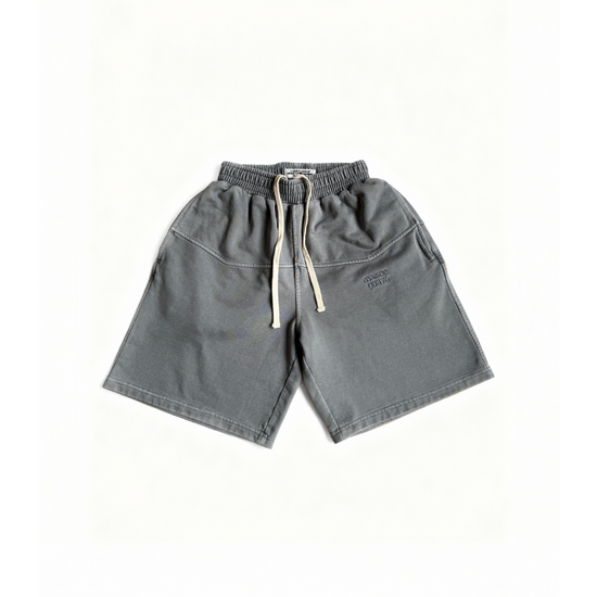 Shorts Double Stitched Stone Grey | Maison Guava