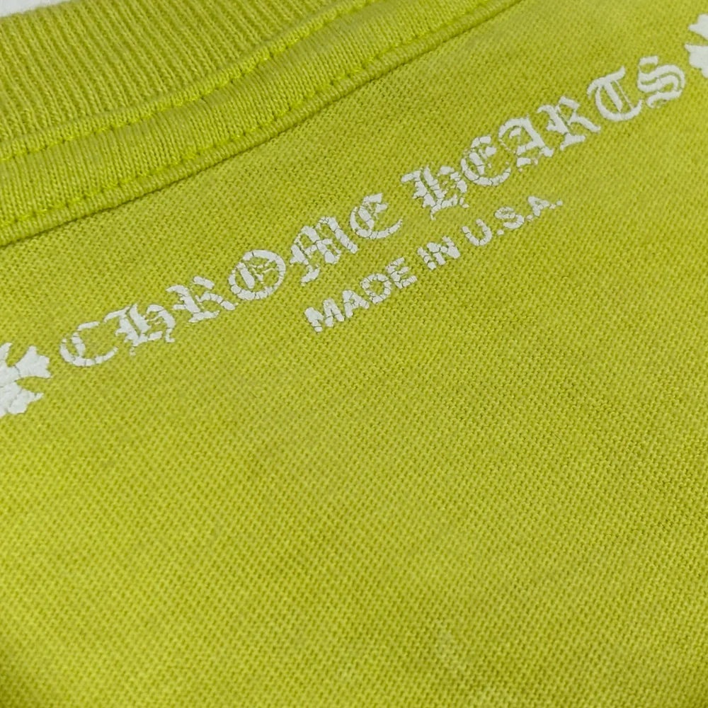 T-shirt à manches longues vert citron Link | Chrome Hearts x Matty Boy