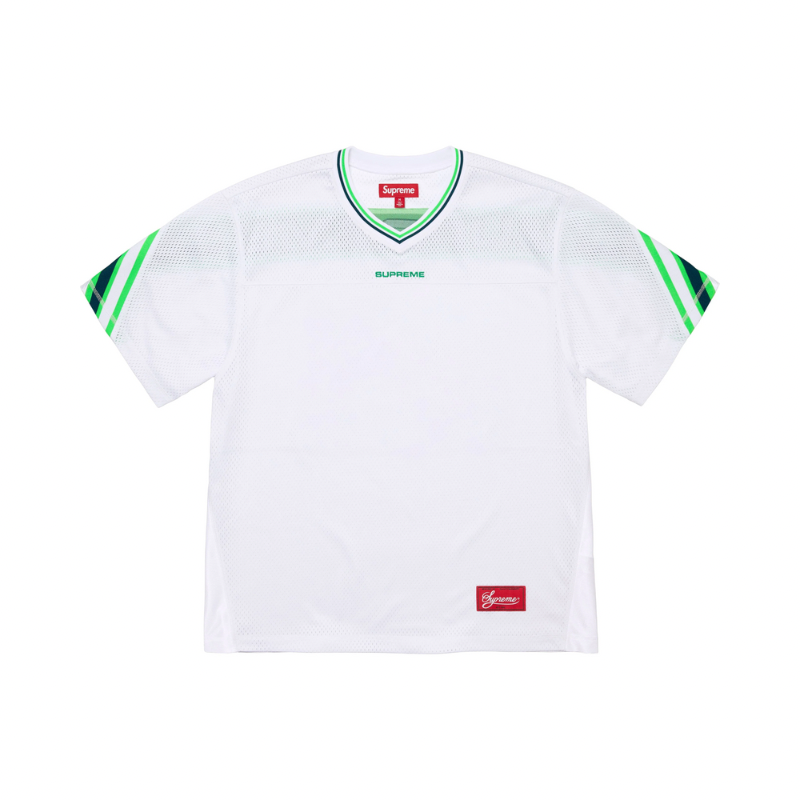 T-shirt Football Jersey White Green | Supreme