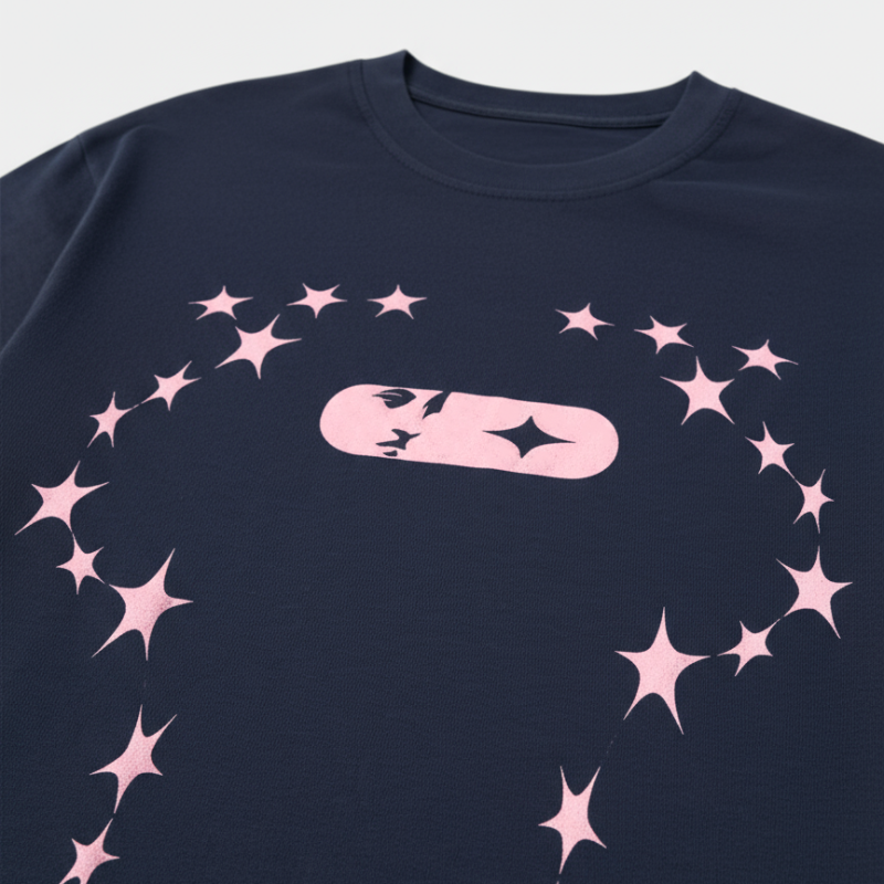 T-shirt Navy/Pink | Année Lumière — view 7