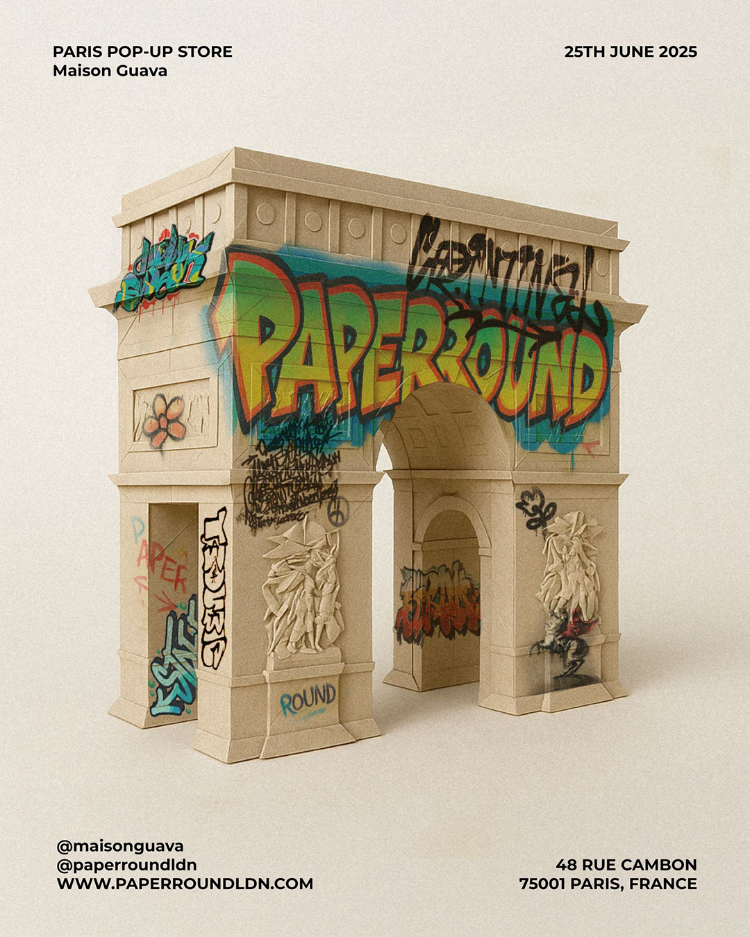 PAPER ROUND X MAISON GUAVA