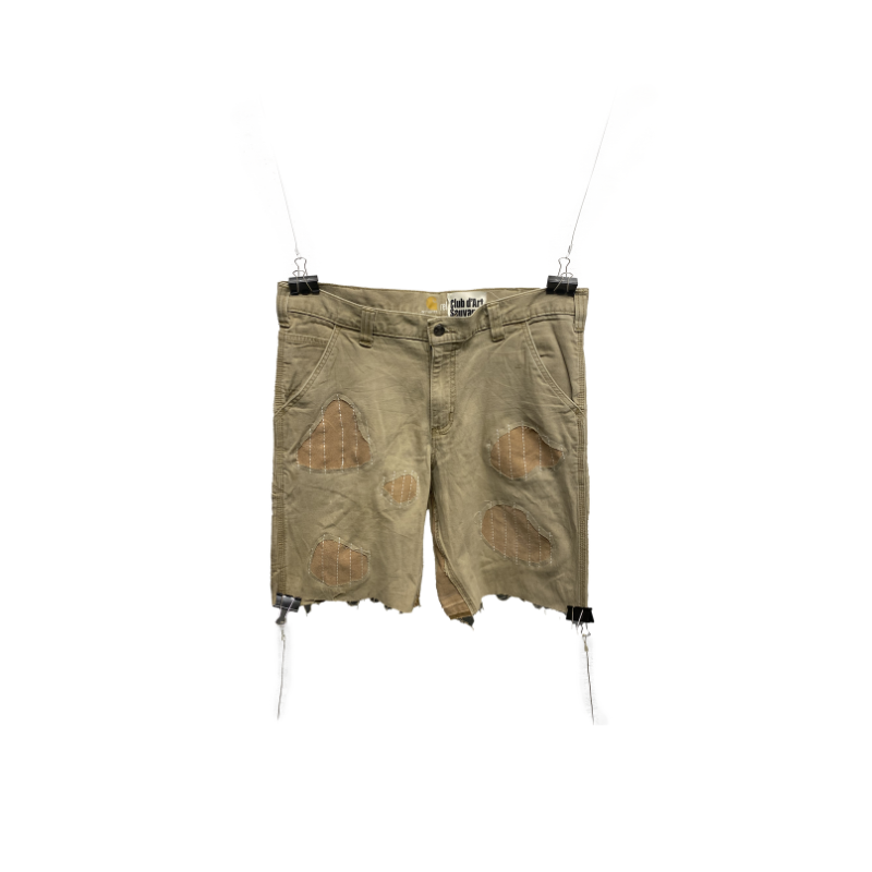 Short CLUB D'ART SAUVAGE carhartt beige patch