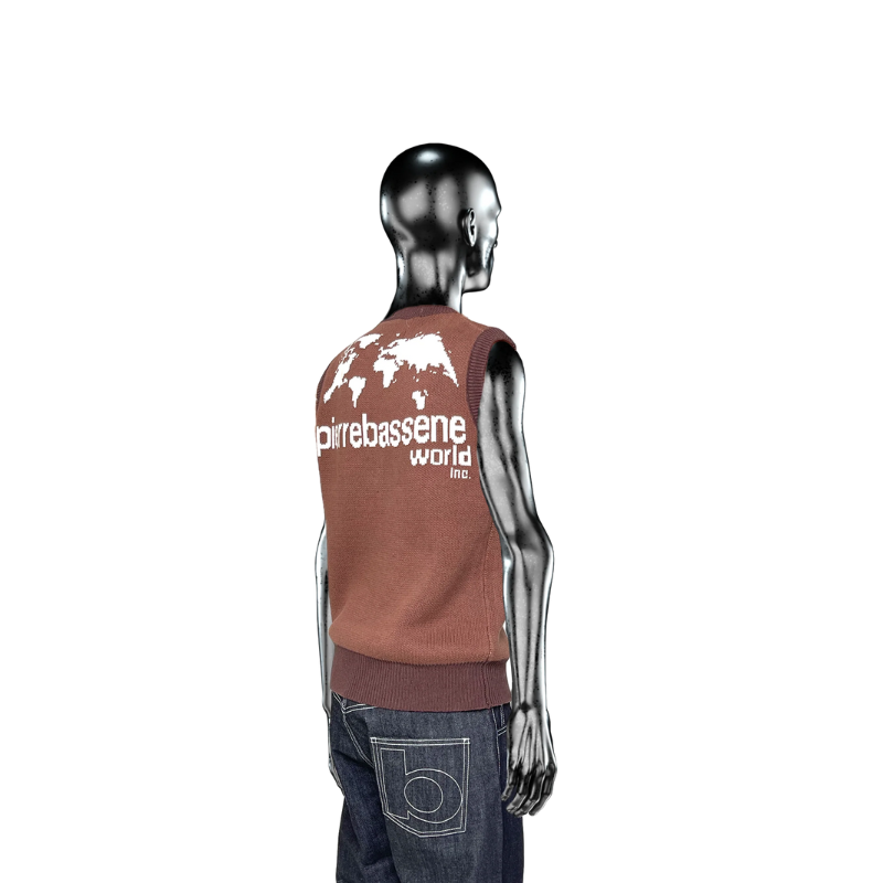 Knitwear Vest Chocolate℗  | Pierre Bassene