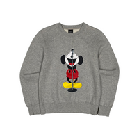 Crewneck Grey Black Mickey Mouse | NUMBER (N)INE