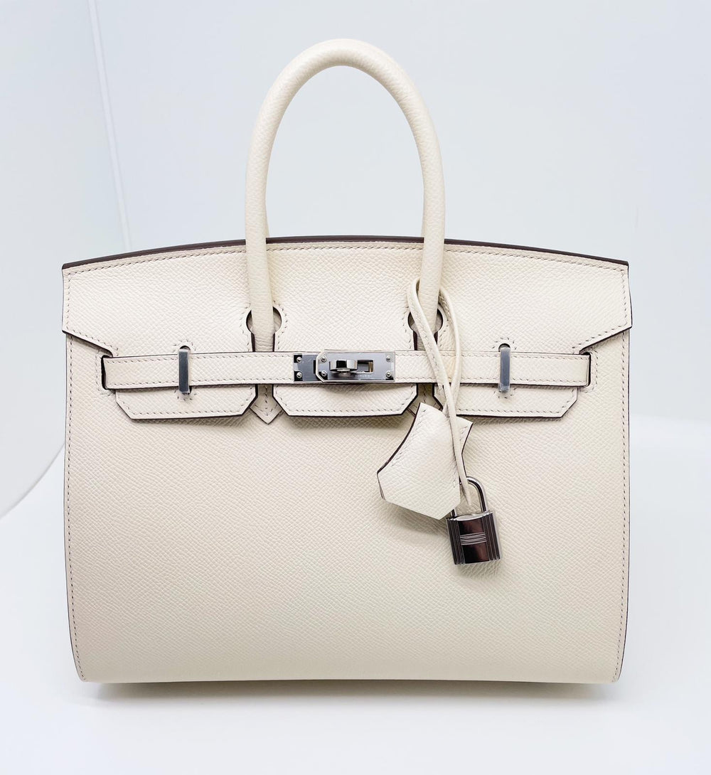 Baby Birkin HERMES 25 Cuir Epsom Nata