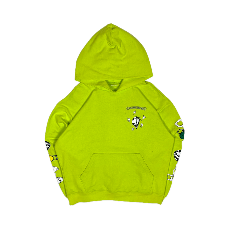 Chrome Hearts Matty Boy Lime Green Link Hoodie