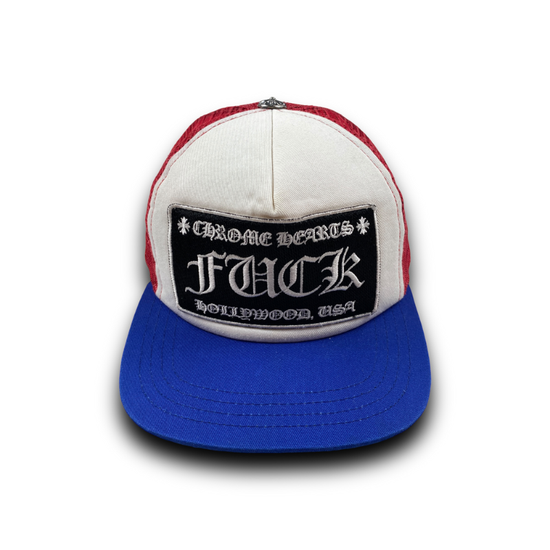 Cap CHROME HEARTS "FUCK" Red Blue