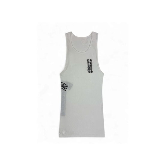 Tank Top T-Bar White  | Chrome Hearts