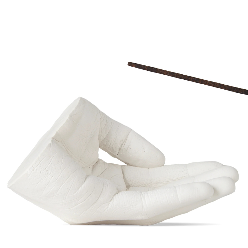Home Fragrance Casted Hands Incense Holder | Curves