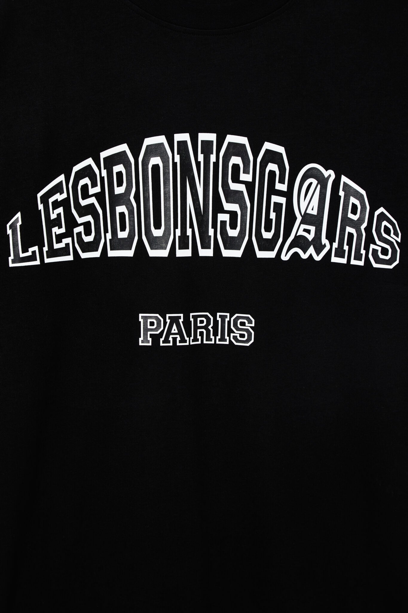 T-Shirt LES BONS GARS Logo College Noir