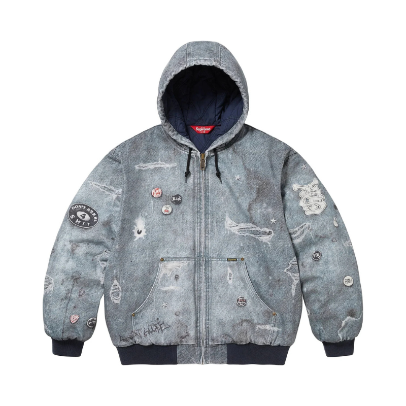 Veste SUPREME Trompe L'oeil Denim