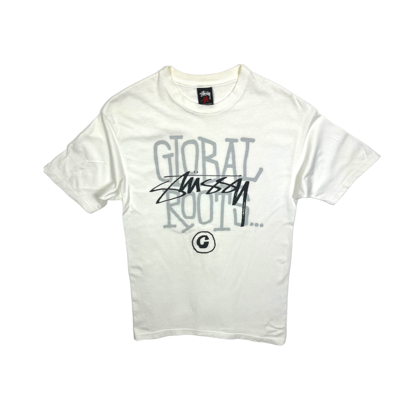 Stussy Vintage White Global Roots Tee