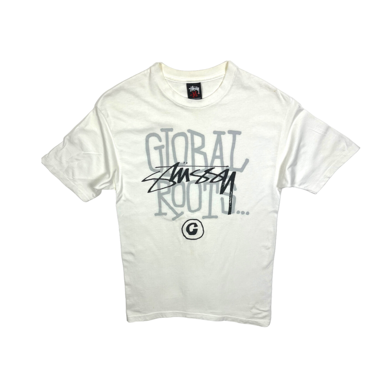 Stussy Vintage White Global Roots Tee