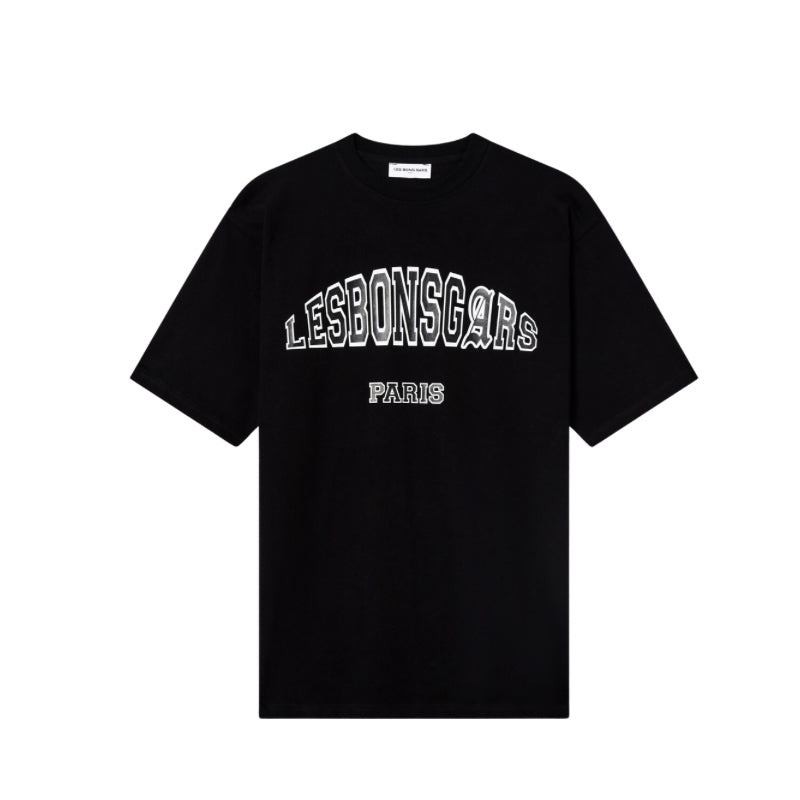 T-Shirt LES BONS GARS Logo College Noir