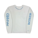 Longsleeve Miami Exclusive White Blue | Chrome Hearts