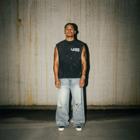 Sleeveless Archive Cut Off Vintage Black | Lord Culture