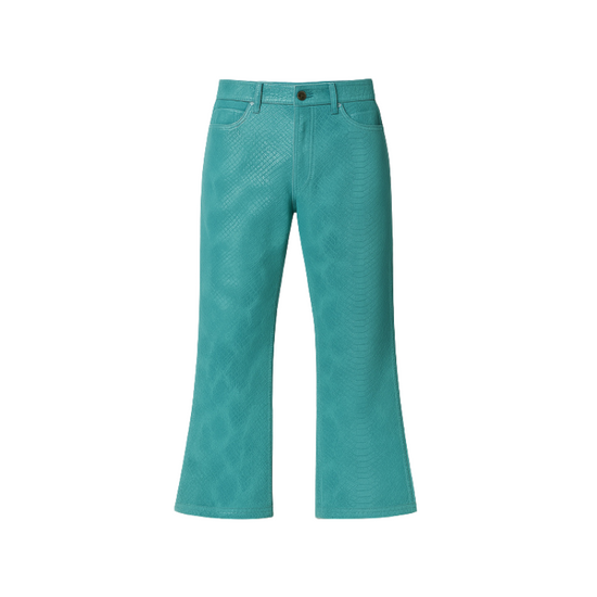 Leather Pants Fantasy Leather Turquoise | Lonsom