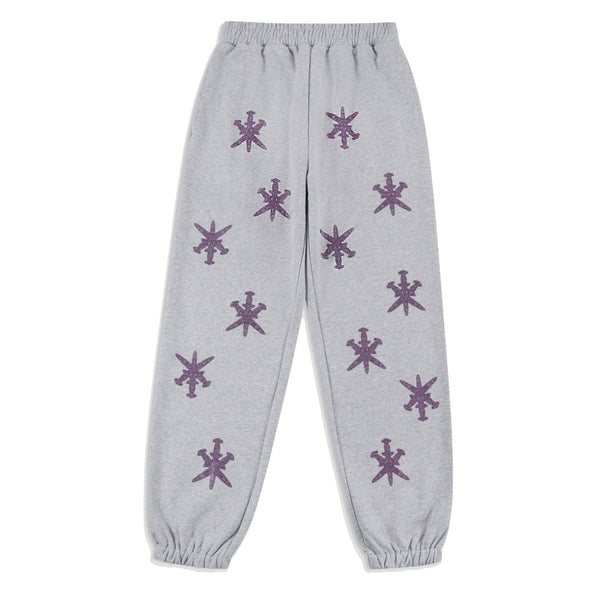 Jogging UNKNOWN Grey Purple Rhinestone