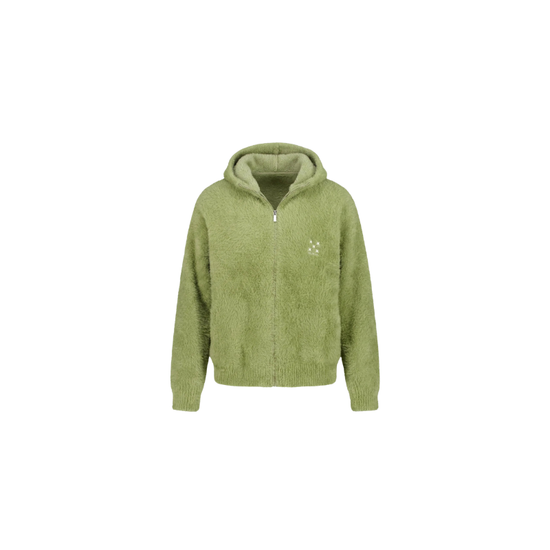 Zip Hoodie Mohair Green | Henny x Maison Guava