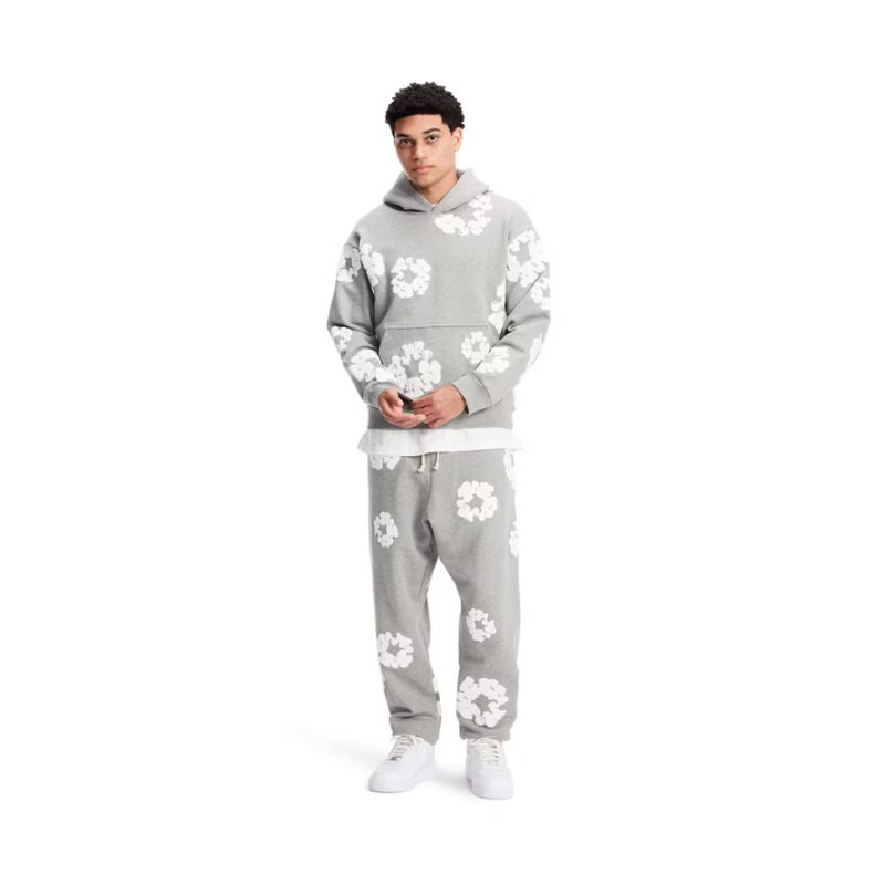 Joggers The Cotton Wreath Grey | Denim Tears