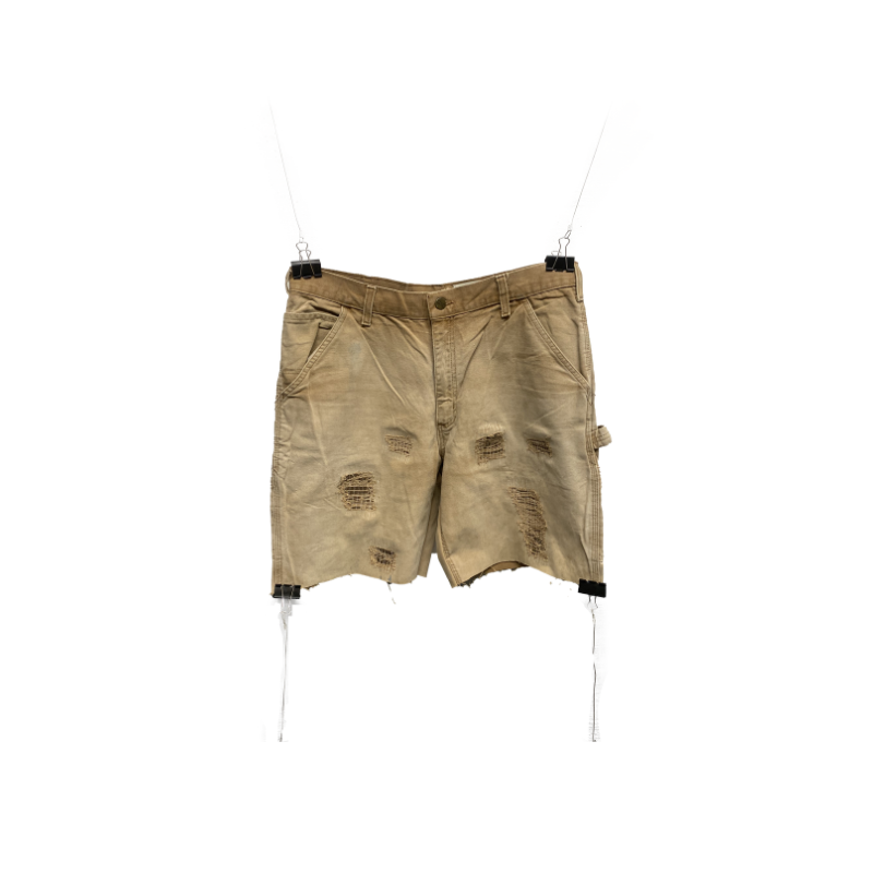 Short CLUB D'ART SAUVAGE carhartt beige distressed