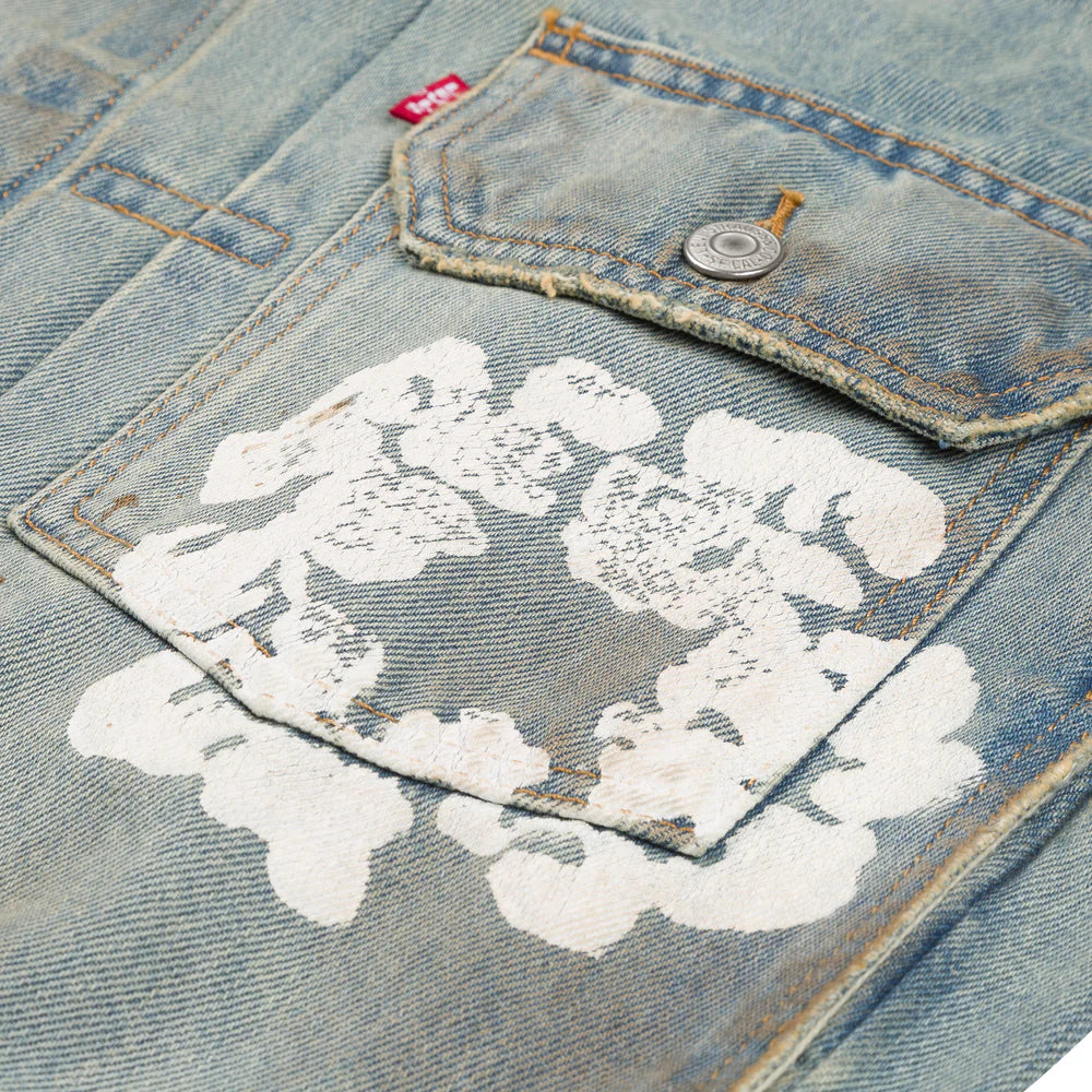 DENIM TEARS Dirty Wash Wreath Type 2 Light Wash