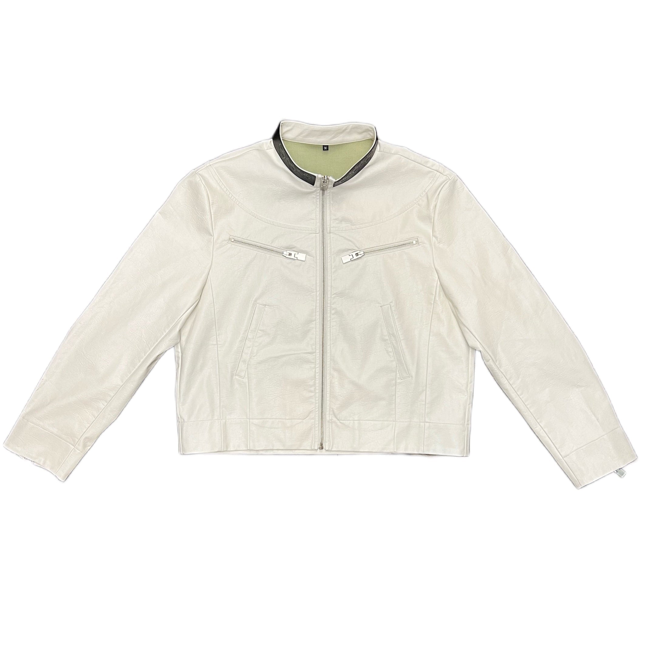 Jacket QAOS Leather White | Quiroz