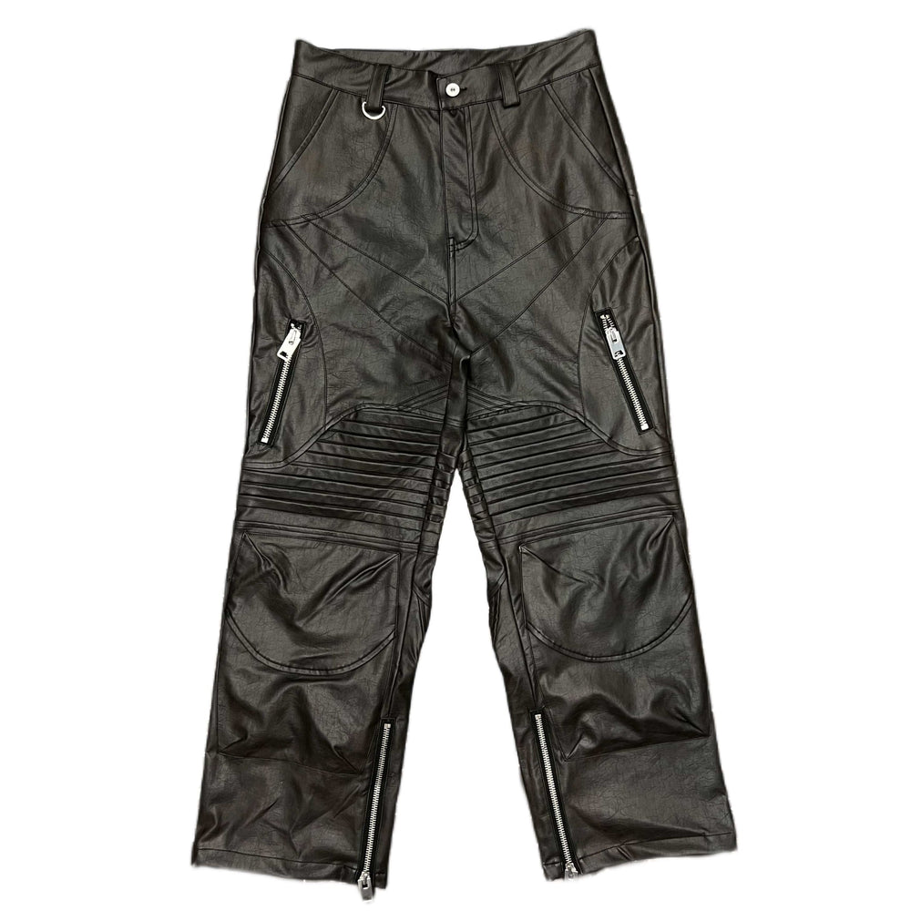 QAOS® Leather Pants QUIROZ in Black