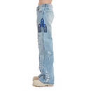 Jeans Side Patch Relaxation Sky | WhoDecidesWar