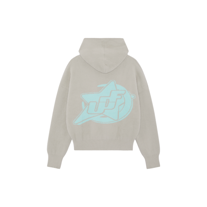 Zip Hoodie Grey Blue Neon | UNDEFINED 1999